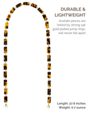 Sunglass Chain Mask Chain Holder (Classic Tortoise)