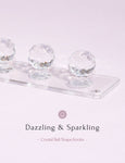 Necklace Holder Hanger-Crystal Ball Hooks(Clear)