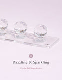 Necklace Holder Hanger-Crystal Ball Hooks(Clear)