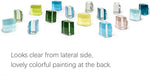 48-Pack Colorful Glass Fridge Magnets (24 Colors)