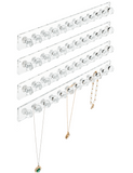 Necklace Holder Hanger-Crystal Ball Hooks(Clear)