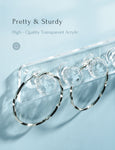 Necklace Holder Hanger-Crystal Ball Hooks(Clear)
