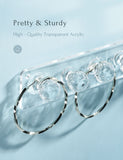 Necklace Holder Hanger-Crystal Ball Hooks(Clear)