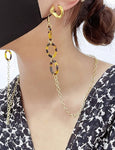 2 Pack Sunglass Chain Mask Chain (Tortoise+Gold)
