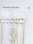 Necklace Holder Hanger-Diamond Hooks (Clear)