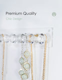 Necklace Holder Hanger-Diamond Hooks (Clear)