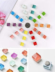 24-Pack Colorful Glass Fridge Magnets (24 Colors)