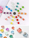 24-Pack Colorful Glass Fridge Magnets (24 Colors)