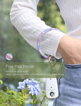 2.9" Acetate Round Key Ring Bracelet (Mermaid)