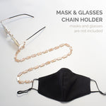 Sunglass Chain Mask Chain Holder (White&Coconut)