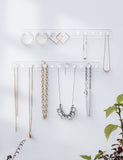Necklace Holder Hanger-Crystal Ball Hooks(Clear)
