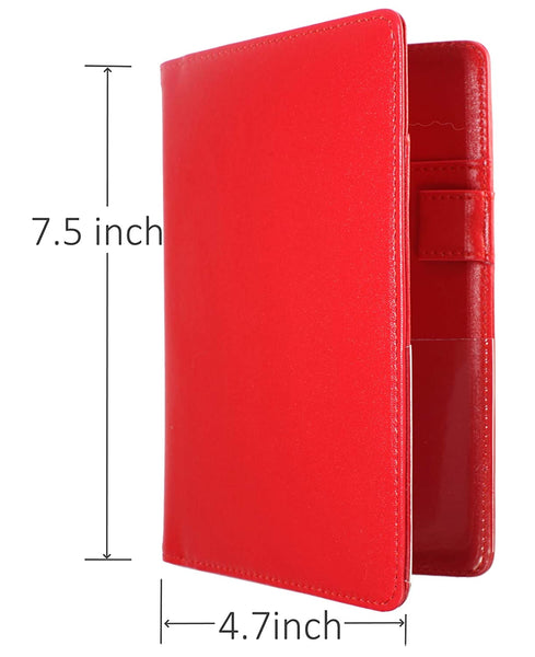 4.7x7.5" Classic Red Server Book Wallet