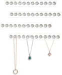 Necklace Holder Hanger-Diamond Hooks (Clear)