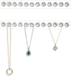 Necklace Holder Hanger-Diamond Hooks (Clear)