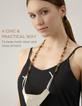 Sunglass Chain Mask Chain Holder (Classic Tortoise)