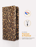 5x9" Dark Leopard Server Book with Zipper&Magnetic