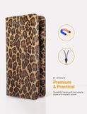 5x9" Dark Leopard Server Book with Zipper&Magnetic