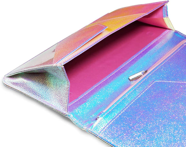 5x9" Iridescent Server Book with Zipper&Magnetic(B)