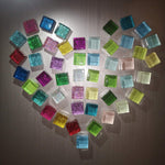 48-Pack Glitter&Matte Glass Fridge Magnets(24 Colors)