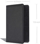 4.7x7.5" Classic Black Server Book Wallet