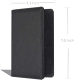 4.7x7.5" Classic Black Server Book Wallet