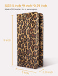 5x9" Dark Leopard Server Book with Zipper&Magnetic