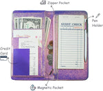 5x9" Iridescent Server Book with Zipper&Magnetic(A)