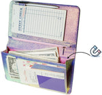 5x9" Iridescent Server Book with Zipper&Magnetic(A)