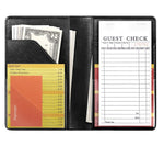 4.7x7.5” Glitter Black Server Book Wallet
