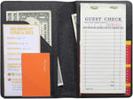 4.7x7.5" Classic Black Server Book Wallet