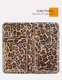 5x9" Dark Leopard Server Book with Zipper&Magnetic