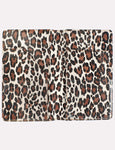 4.7x7.5" Classic Light Leopard Server Book Wallet