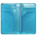 4.7x9" Metallic Blue Server Book with Zipper&Magnetic
