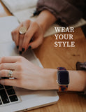 Luroza Resin Link Apple Watch Band (Tortoise)
