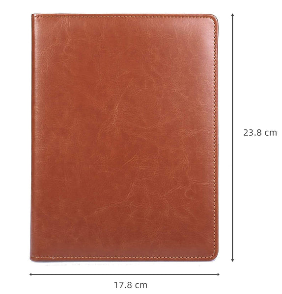 A5 Portfolio Folder with Clipboard 7x9.3"(Brown)