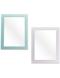 2 Pack Magnetic Mirror 6.3''x 4.8''(Soft Mint and White)