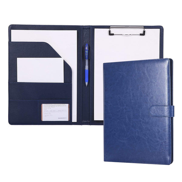 A4 Portfolio Folder with Clipboard 9.84"×12.6"(Blue)