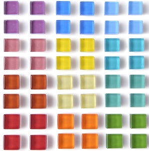 48-Pack Colorful Glass Fridge Magnets (12 Colors)