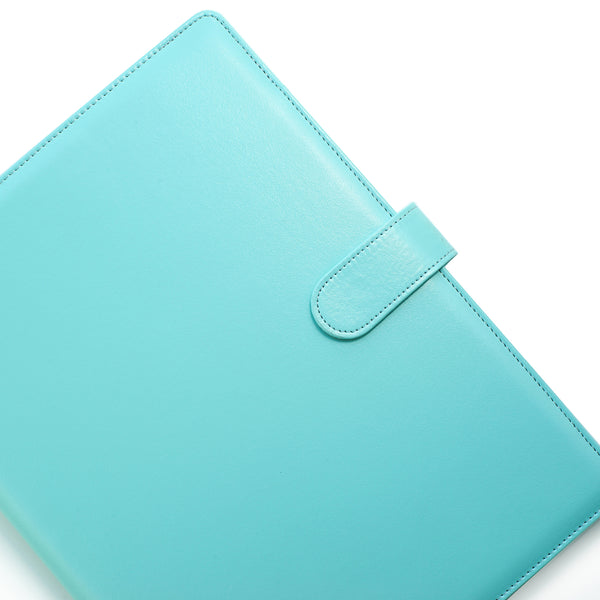 A4 Portfolio Folder with Clipboard 9.84"×12.6"(Pale Turquoise)